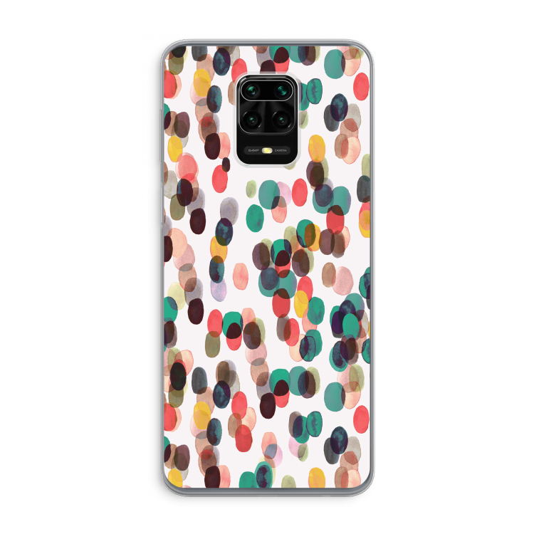 Tropical Dots: Xiaomi Redmi Note 9 Pro Transparant Hoesje