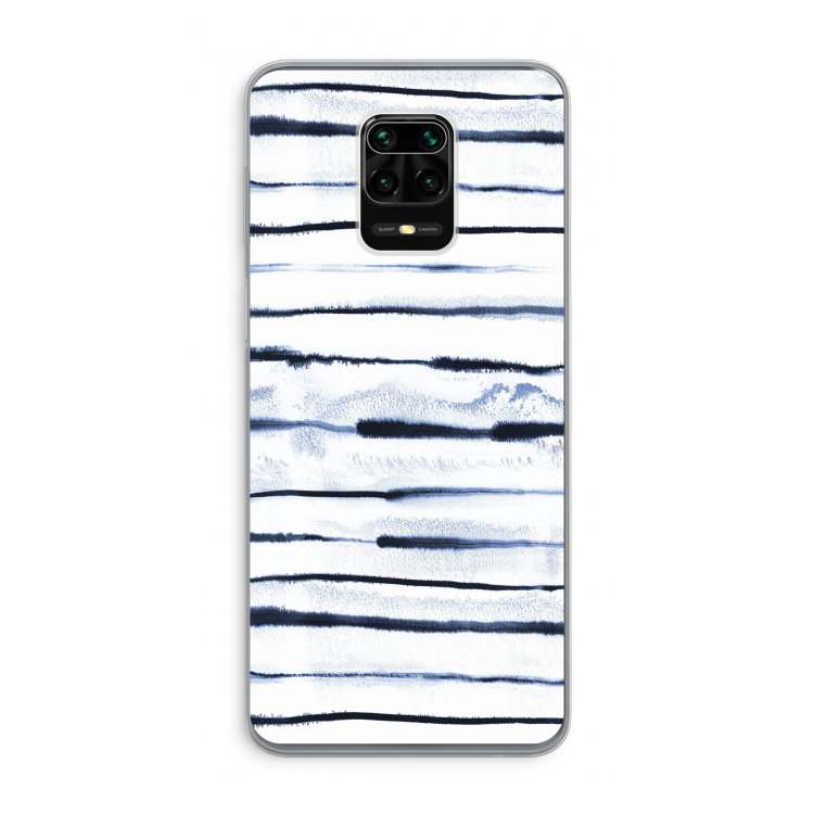 Ink Stripes: Xiaomi Redmi Note 9 Pro Transparant Hoesje