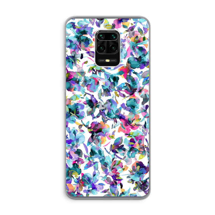 Hibiscus Flowers: Xiaomi Redmi Note 9 Pro Transparant Hoesje