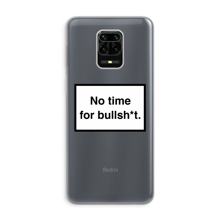 No time: Xiaomi Redmi Note 9 Pro Transparant Hoesje