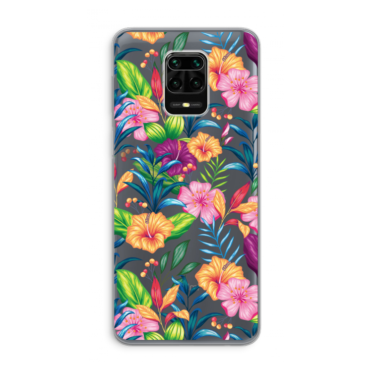 Tropisch 2: Xiaomi Redmi Note 9 Pro Transparant Hoesje