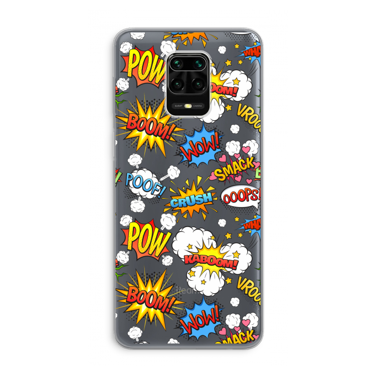 Pow Smack: Xiaomi Redmi Note 9 Pro Transparant Hoesje
