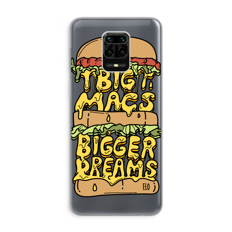 Big Macs Bigger Dreams: Xiaomi Redmi Note 9 Pro Transparant Hoesje
