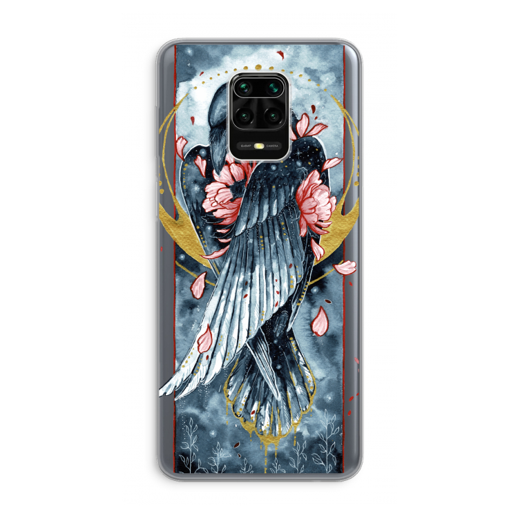 Golden Raven: Xiaomi Redmi Note 9 Pro Transparant Hoesje