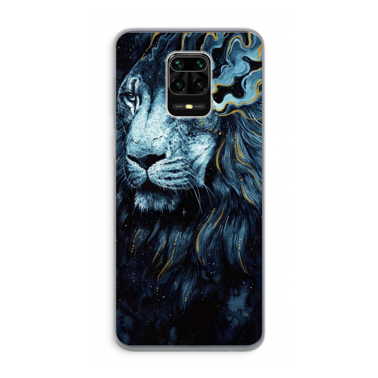 Darkness Lion: Xiaomi Redmi Note 9 Pro Transparant Hoesje