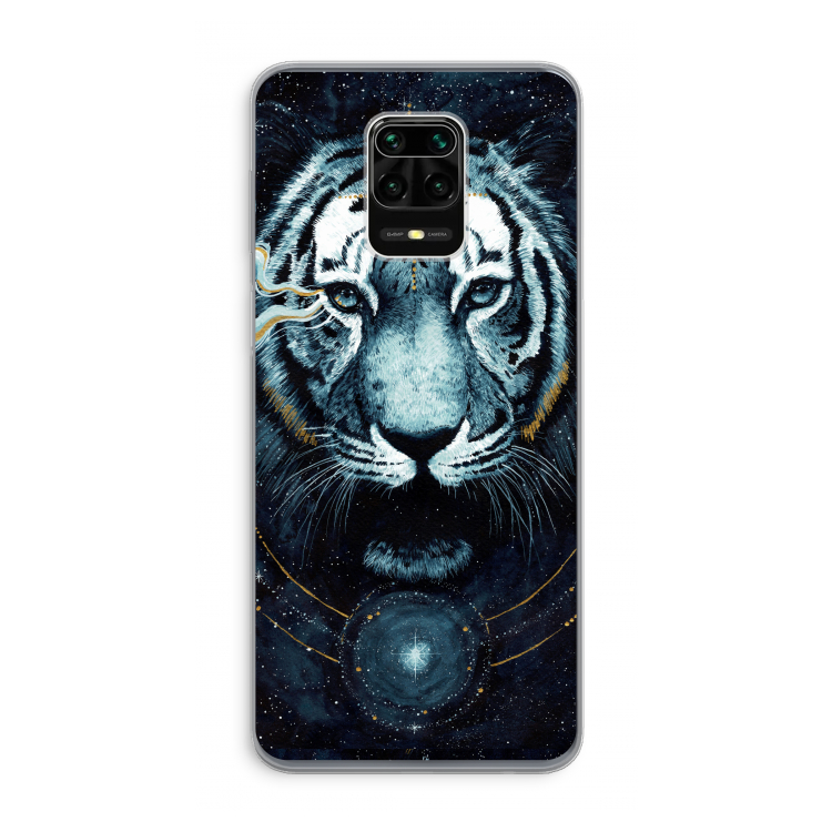 Darkness Tiger: Xiaomi Redmi Note 9 Pro Transparant Hoesje