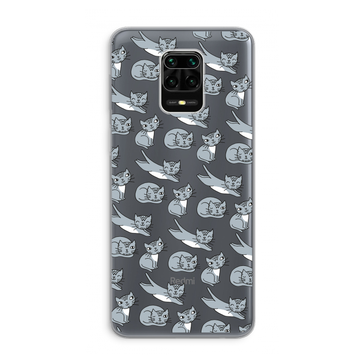 Poezen: Xiaomi Redmi Note 9 Pro Transparant Hoesje