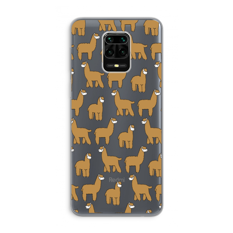Alpacas: Xiaomi Redmi Note 9 Pro Transparant Hoesje
