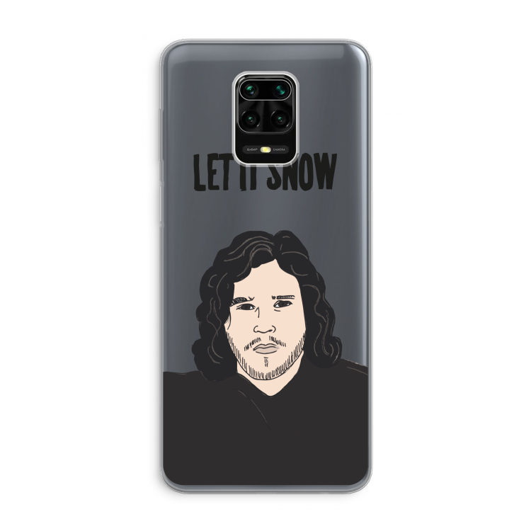 Let It Snow: Xiaomi Redmi Note 9 Pro Transparant Hoesje