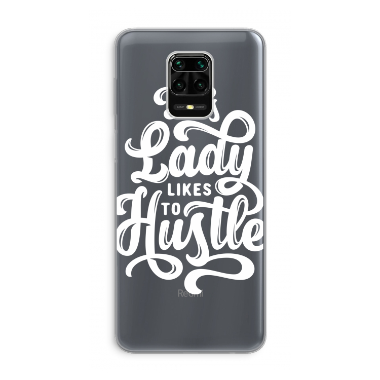 Hustle Lady: Xiaomi Redmi Note 9 Pro Transparant Hoesje