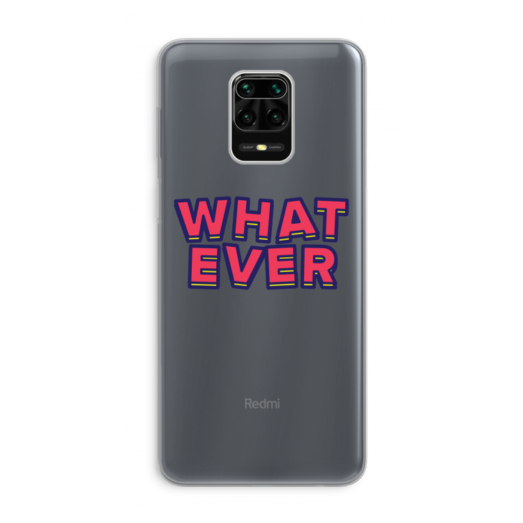 Whatever: Xiaomi Redmi Note 9 Pro Transparant Hoesje