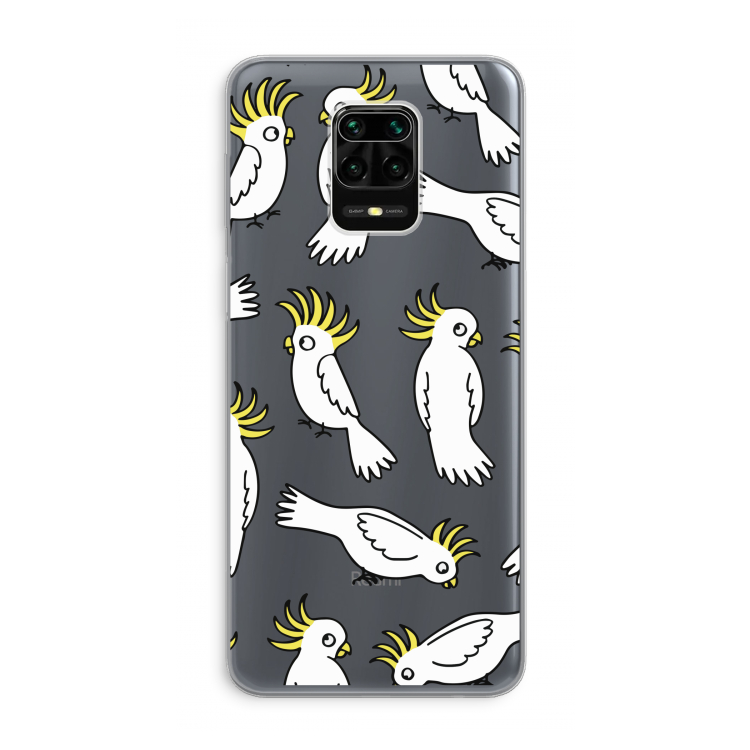 Papegaai: Xiaomi Redmi Note 9 Pro Transparant Hoesje