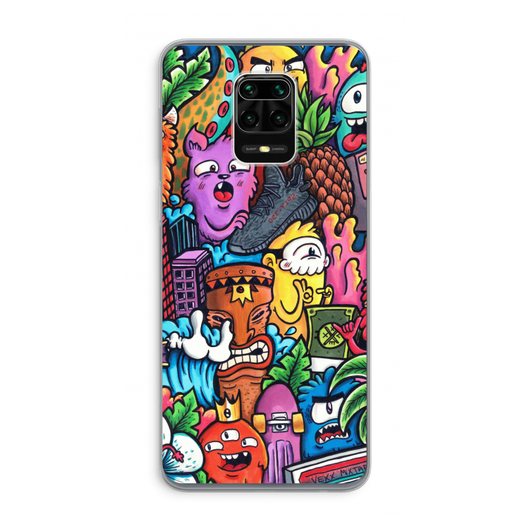 Vexx Mixtape: Xiaomi Redmi Note 9 Pro Transparant Hoesje