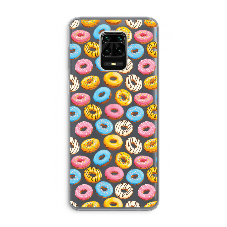 Pink donuts: Xiaomi Redmi Note 9 Pro Transparant Hoesje