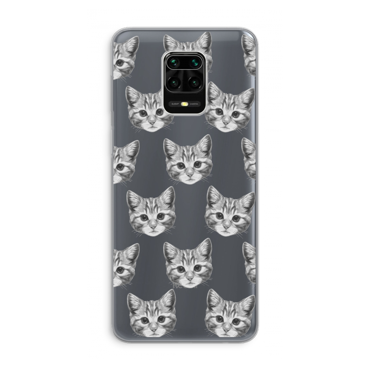 Kitten: Xiaomi Redmi Note 9 Pro Transparant Hoesje