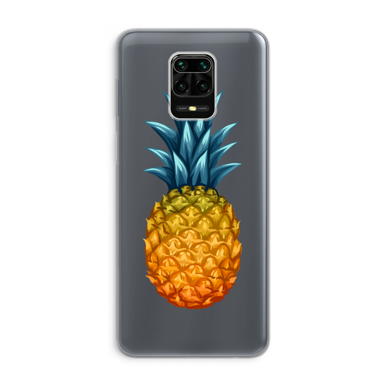 Grote ananas: Xiaomi Redmi Note 9 Pro Transparant Hoesje