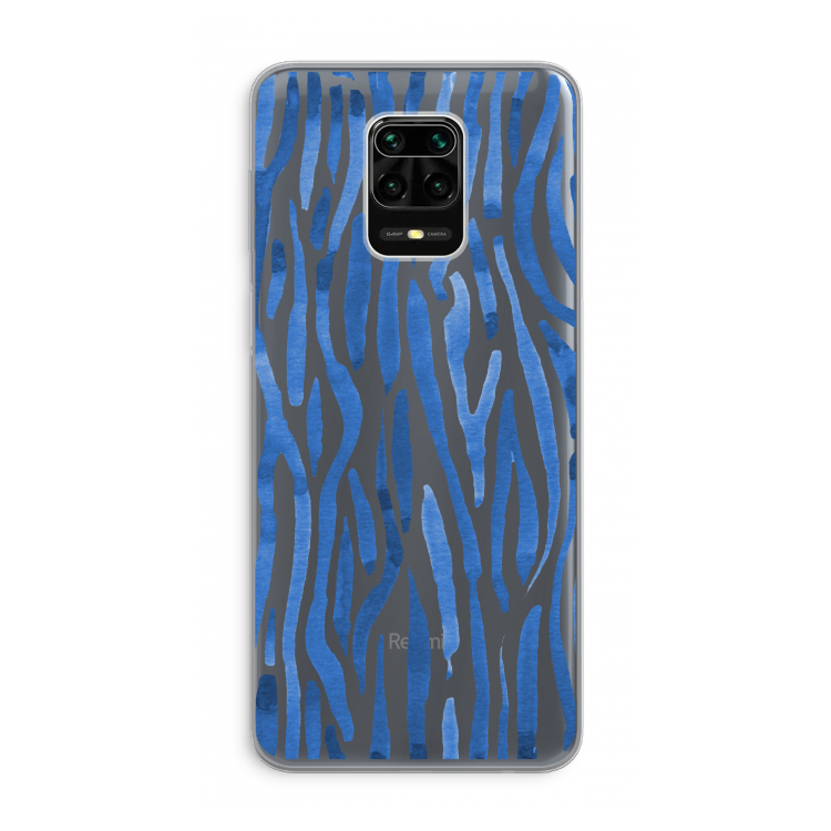 Blauwe nerven: Xiaomi Redmi Note 9 Pro Transparant Hoesje
