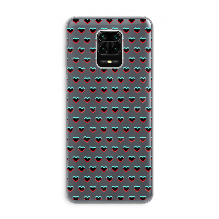 Hartjes: Xiaomi Redmi Note 9 Pro Transparant Hoesje