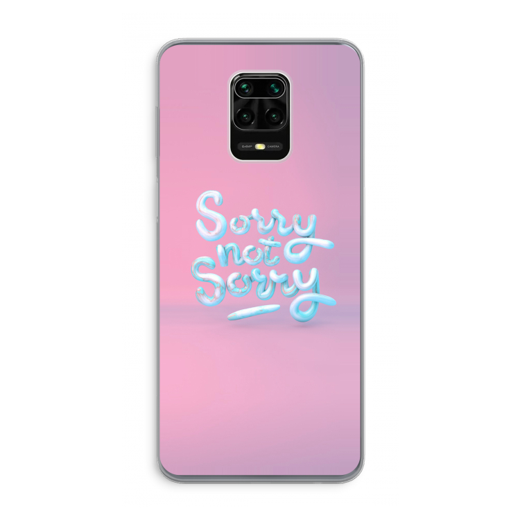 Sorry not sorry: Xiaomi Redmi Note 9 Pro Transparant Hoesje