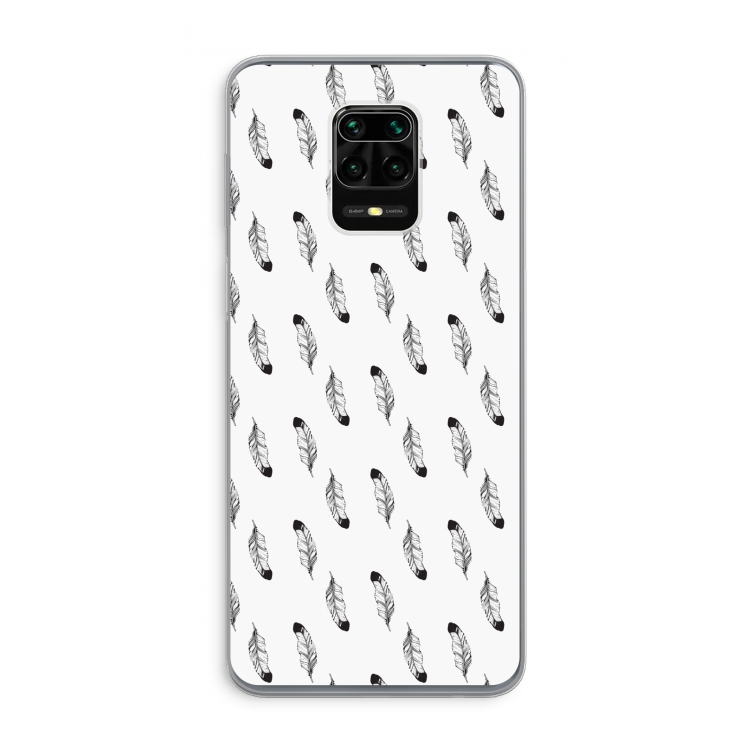 Pluimen: Xiaomi Redmi Note 9 Pro Transparant Hoesje
