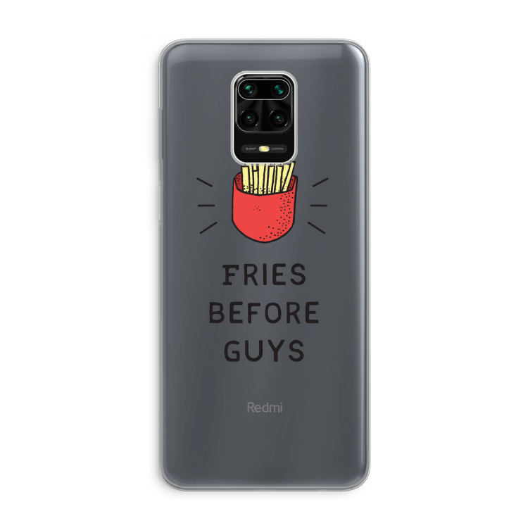 Fries before guys: Xiaomi Redmi Note 9 Pro Transparant Hoesje