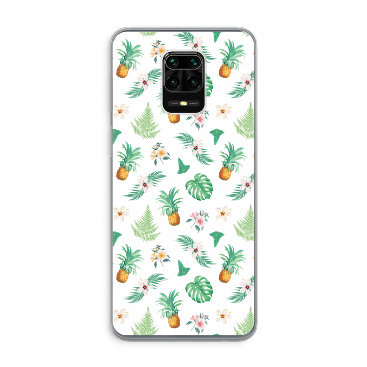 Ananas bladeren: Xiaomi Redmi Note 9 Pro Transparant Hoesje