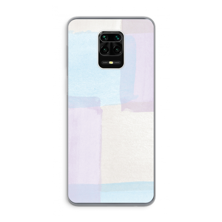 Square pastel: Xiaomi Redmi Note 9 Pro Transparant Hoesje