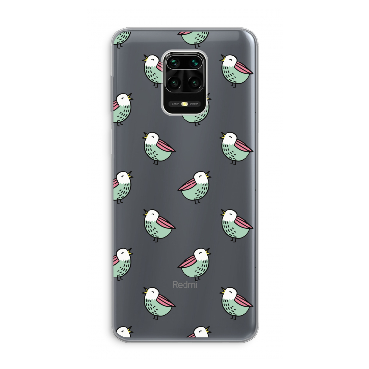 Vogeltjes: Xiaomi Redmi Note 9 Pro Transparant Hoesje
