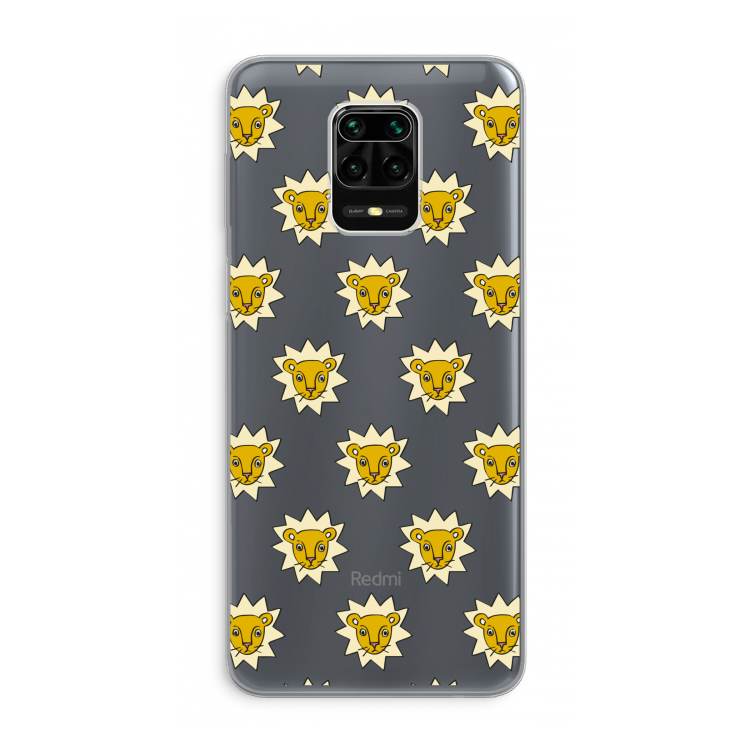 Leeuwenkoppen: Xiaomi Redmi Note 9 Pro Transparant Hoesje