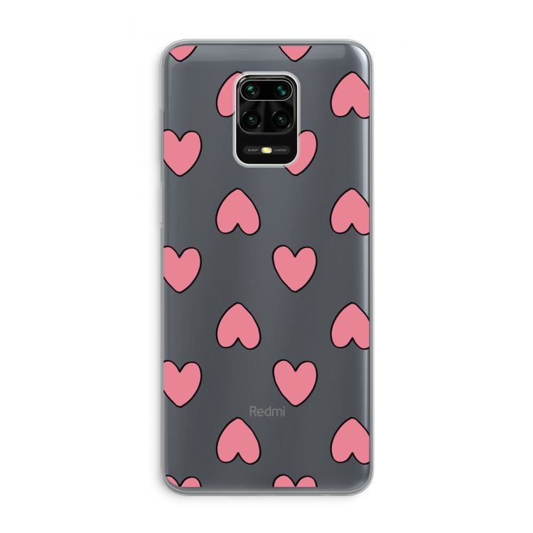 Ondersteboven verliefd: Xiaomi Redmi Note 9 Pro Transparant Hoesje