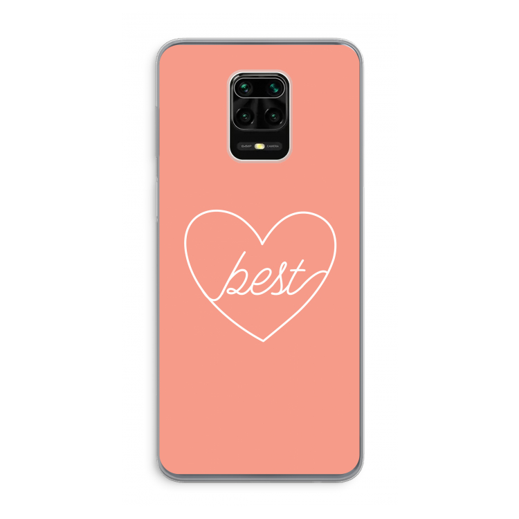 Best heart: Xiaomi Redmi Note 9 Pro Transparant Hoesje