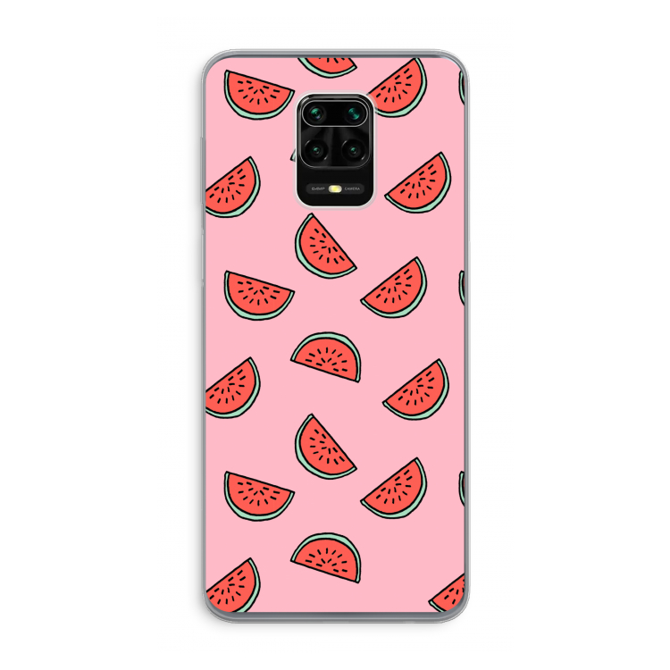 Watermeloen: Xiaomi Redmi Note 9 Pro Transparant Hoesje