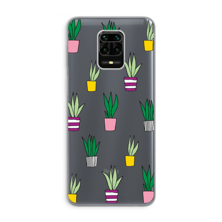 Sanseveria: Xiaomi Redmi Note 9 Pro Transparant Hoesje