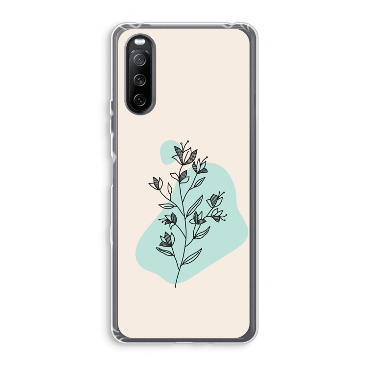 Violets are blue: Sony Xperia 10 III Transparant Hoesje