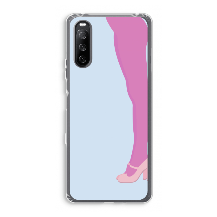 Pink panty: Sony Xperia 10 III Transparant Hoesje