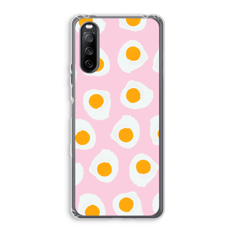 Dancing eggs: Sony Xperia 10 III Transparant Hoesje