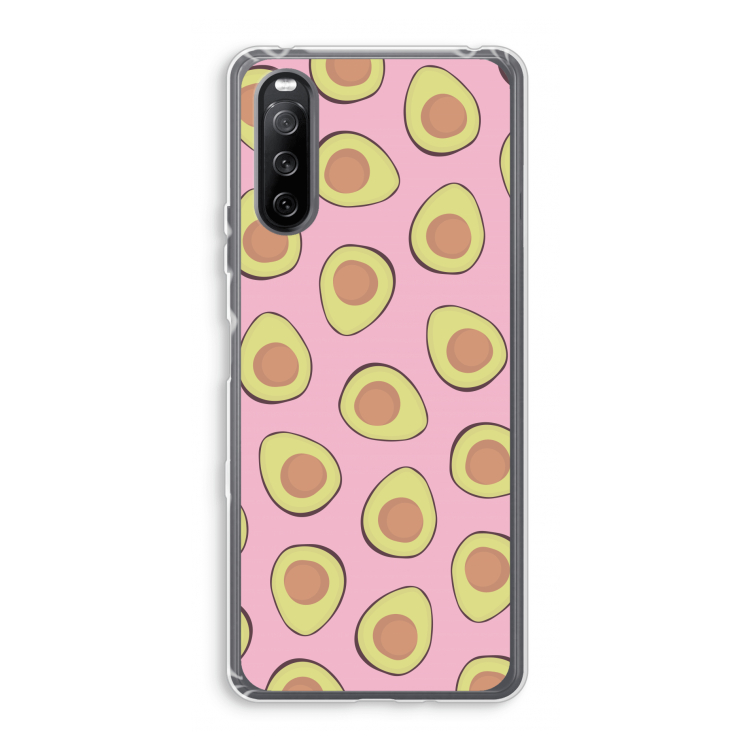 Dancing avocados: Sony Xperia 10 III Transparant Hoesje