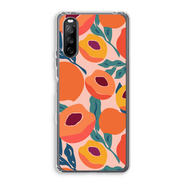 Perzik: Sony Xperia 10 III Transparant Hoesje