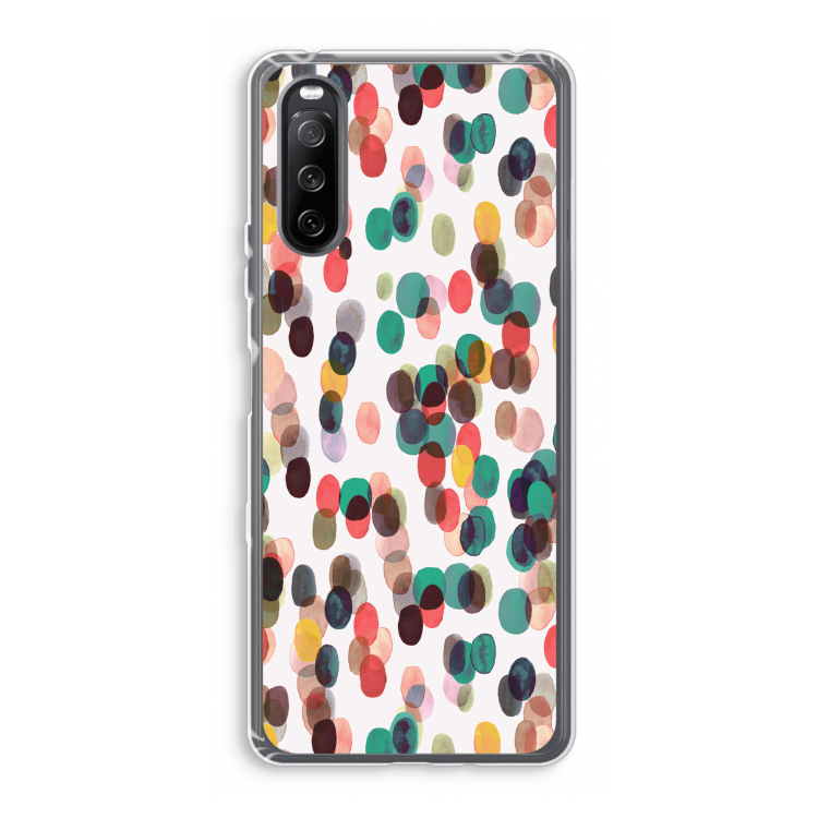 Tropical Dots: Sony Xperia 10 III Transparant Hoesje
