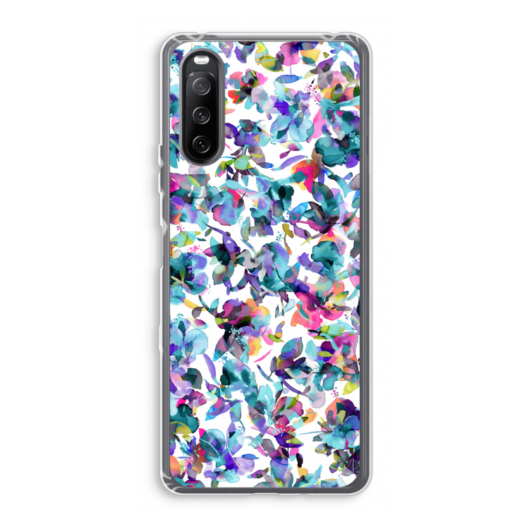 Hibiscus Flowers: Sony Xperia 10 III Transparant Hoesje