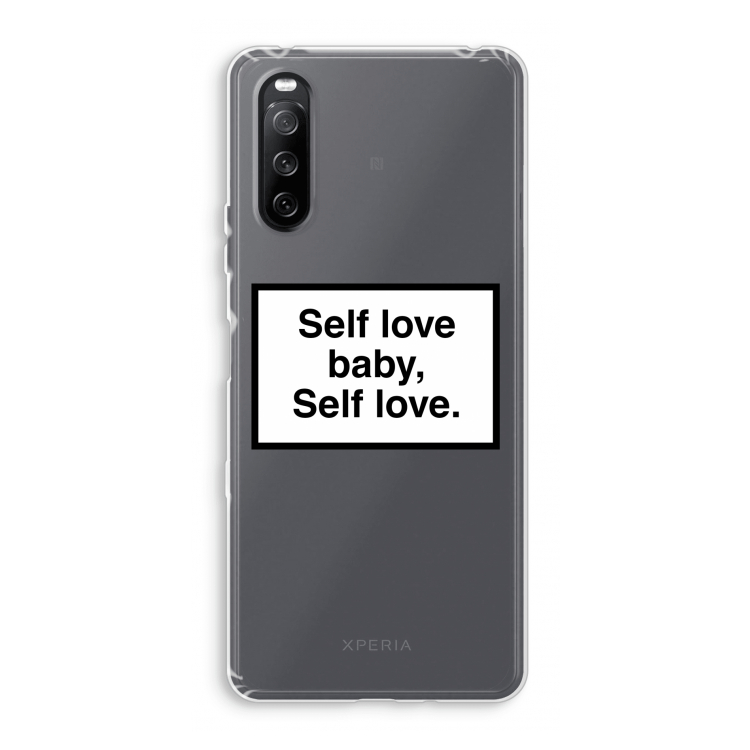 Self love: Sony Xperia 10 III Transparant Hoesje