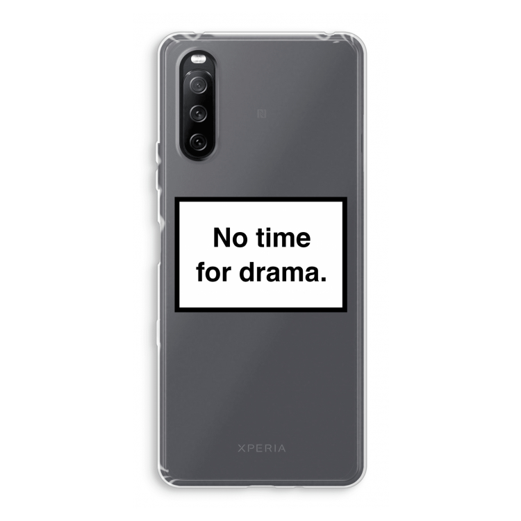 No drama: Sony Xperia 10 III Transparant Hoesje