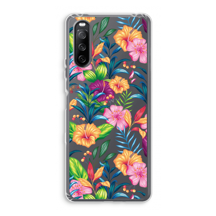 Tropisch 2: Sony Xperia 10 III Transparant Hoesje
