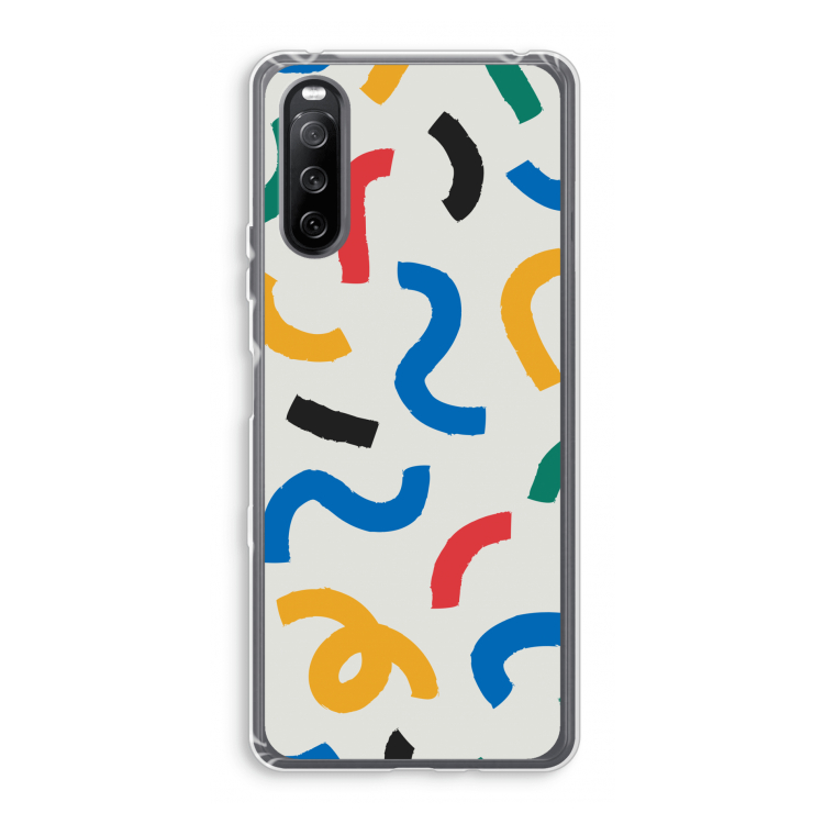 Illustratieve pop 2: Sony Xperia 10 III Transparant Hoesje