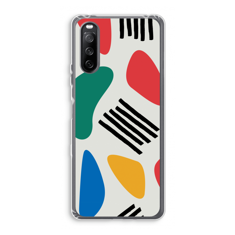 Illustratieve pop 1: Sony Xperia 10 III Transparant Hoesje