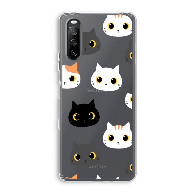 Katten: Sony Xperia 10 III Transparant Hoesje