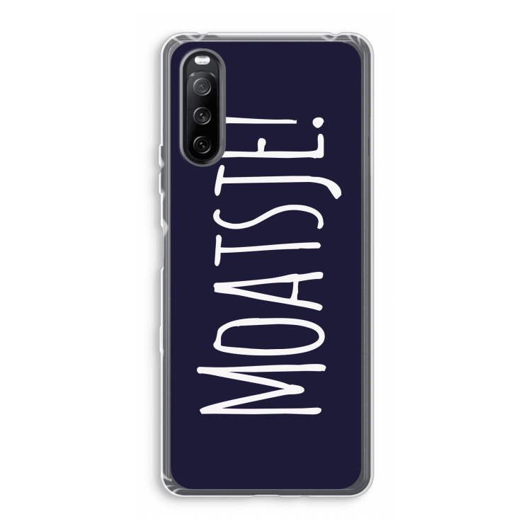 Moatsje!: Sony Xperia 10 III Transparant Hoesje