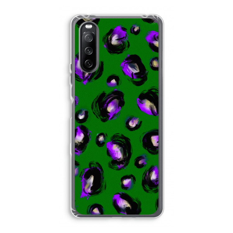 Green Cheetah: Sony Xperia 10 III Transparant Hoesje