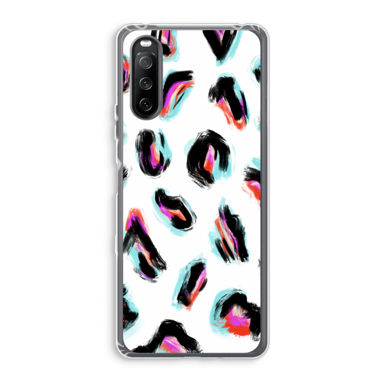 Cheetah color: Sony Xperia 10 III Transparant Hoesje