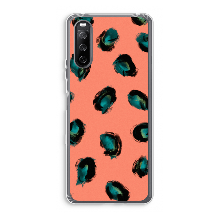 Pink Cheetah: Sony Xperia 10 III Transparant Hoesje